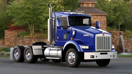 Truck - vehicle, horn, blue, truck