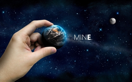 :-) - creative, funny, fantasy, world, planet, hand, earth, blue