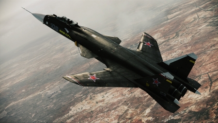 Sukhoi Su 47 Berkut - su-47, aircraft, sukhoi, berkut, plane, military