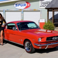 1965 Ford Mustang Fastback 289 A Code and Girl
