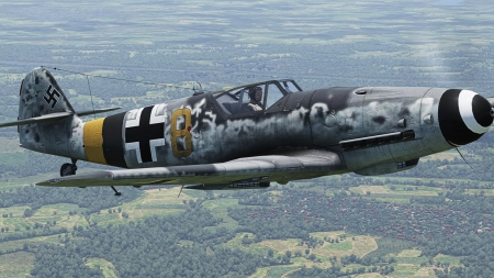 Messerschmitt Bf 109 - messerschmidt, bf 109, military, aircraft, plane