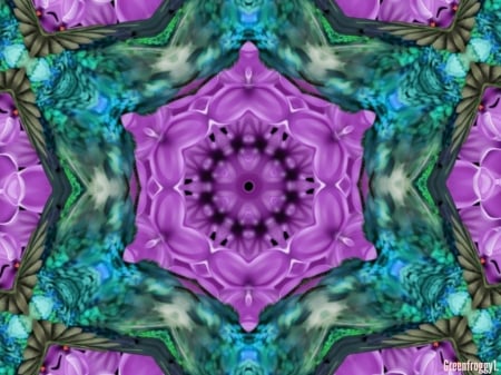 LILAC KALEIDOSCOPE - image, creation, abstract, art