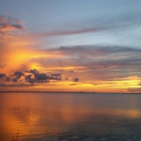 Gorgeous Sea Sunset in Texas