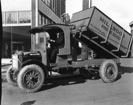 federal tip truck - truck, tip, vintage, federal