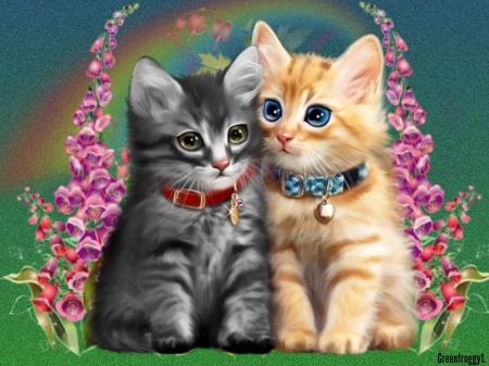 CUTE FRIENDS - image, friends, cute, kittens