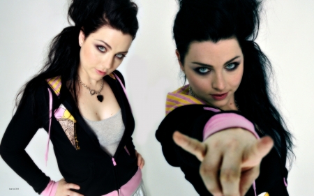 Amy Lee - black, lee, amy, pink