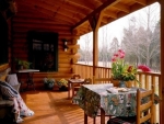 cabin"s veranda