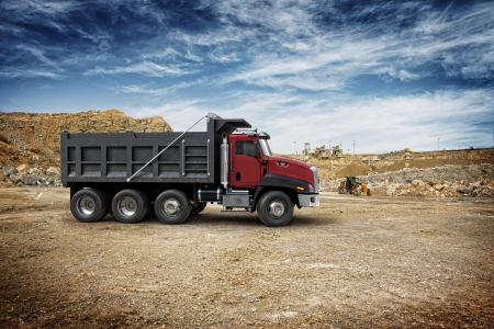 cat dump truck - dirt, dump, cat, truck