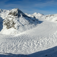 Melting Alpine Glacier