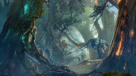 Anime Forest - Forest, Anime, Nature, Scenery