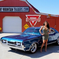 1967 Oldsmobile Cutlass 442 Clone 425 Engine and Girl