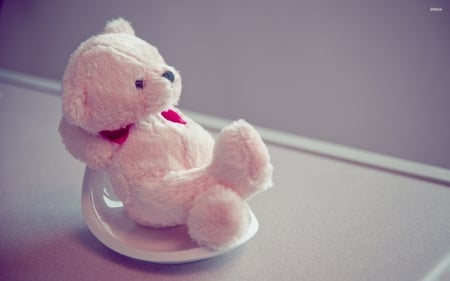 relaxing pink teddy