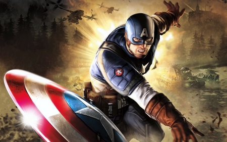 captain america - captain, america, shield, superhero