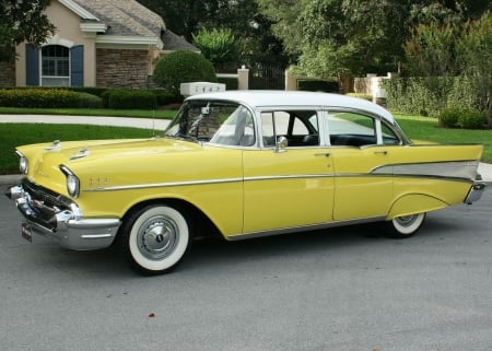 1957 Chevrolet Bel Air Hardtop - hardtop, chevrolet, car, old-timer, bel air