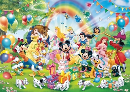 Happy Birthday, Mickey! - fun, mickey mouse, disney, party, characters, all, birthday