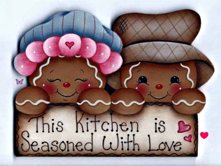 Season With Love - season, love, gingerbread, art, abstract, digital, fantasy