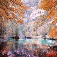 fall colors lake