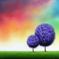 Purple trees