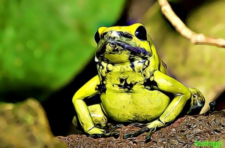 CUTE FROG - fractal, abstract, cute, frog