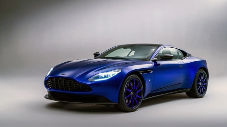 Aston Martin - vehicles, cars, side view, Aston Martin, blue cars