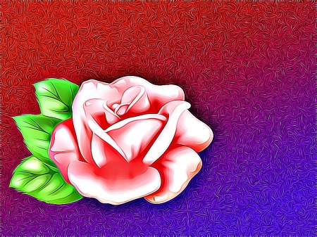 CARD B - CARD, ROSE, FRACTAL, ABSTRACT