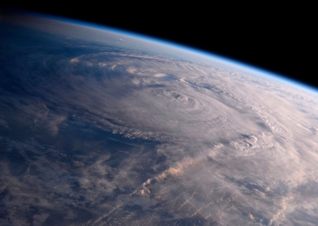 ISS view of Hurricane Harvey