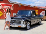 1969 Chevy C10 Pick Up and Girl