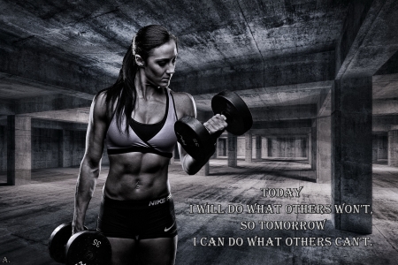 I Will Not Be Stopped - words, fit, woman, fitness