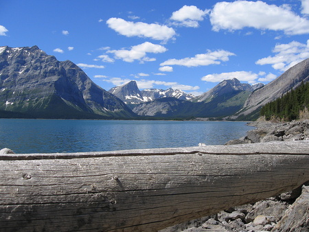 Kananaskis - rockies, clouds, lake, mountains