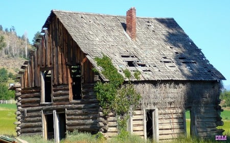 Old Winthrop House - widescreen, winthrop, country, farm, washington, old house