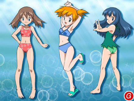 misty,dwan,may - anime, girls, other