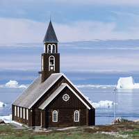 Church in Disko Bay, Greenland