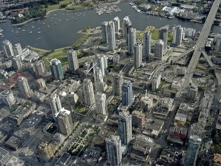 Vancouver Burrard Bridge 1 - sky, vancouver, view, burrard bridge