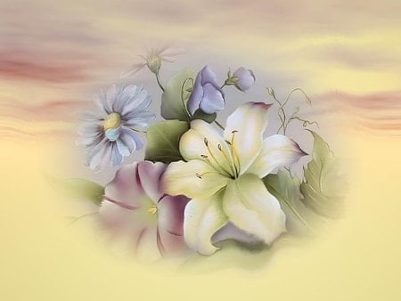 Flowers - flowers, 3d