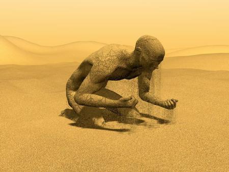 sand man - dry, desert