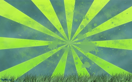 Shining Splash - green, grass, shining, splash