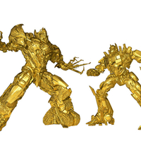 golden megatron and optimus