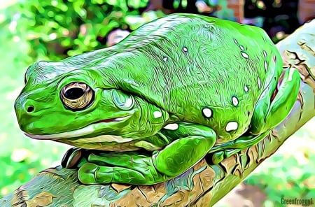 BIG FRACTAL FROG - frog, big, fractal, abstract