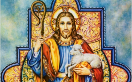 Jesus - Good Shepherd - christ, jesus, good, shepherd, lamb