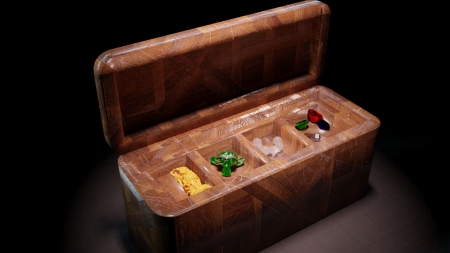 Treasure Chest - treasure, attic, chest, 3d, sfrederick2, cg