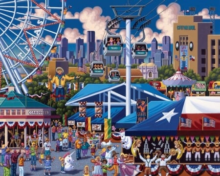 County Fair (For CollieSmile) - Fun, County, Fantasy, Fair, art, Abstract