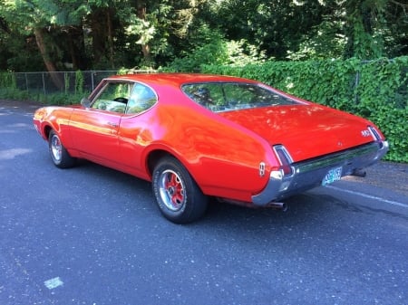 1969 Oldsmobile 442 350 - Muscle, Oldsmobile, Car, Red, 442, 350, Old-Timer