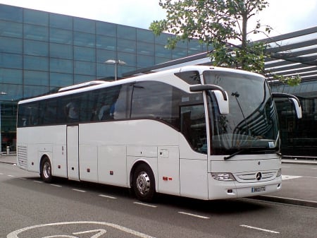 mercedes coach - bus, mercedes, coach, transport