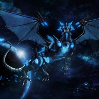 blue crystal dragon