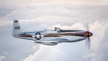 north american p51 mustang - north, plane, american, mustang