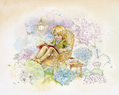 Once upon a time - art, tale, draw, child, copil, book, natasha tabatchikova