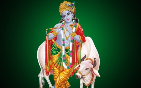 Shri krishna with cow - 3D and CG & Abstract Background Wallpapers on  Desktop Nexus (Image 2302582)