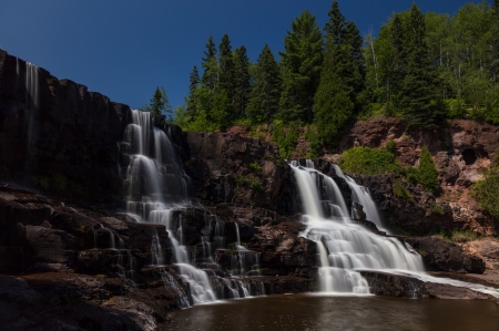 Gooseberry Falls - Middle Falls - Gooseberry Falls State PArk, Minnesota, Waterfalls, Gooseberry Falls