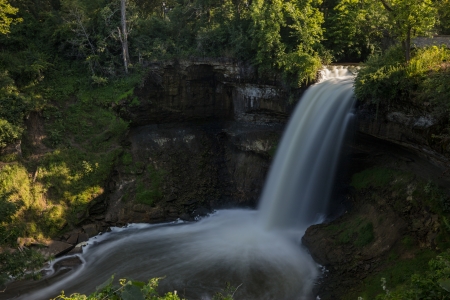 Minehaha Falls - minnesota, minehaha falls, park, minneapolis