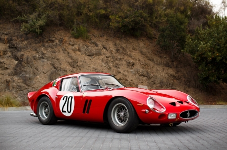 Ferrari 250 GTO - racing, car, red, fast, ferrari, sports, vintage